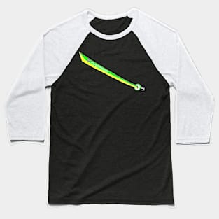 Katana with Blank Text, v. Code Lime Yellow Baseball T-Shirt